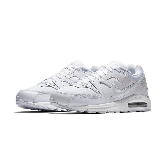 Nike Air Max Command Leather Men’s Shoes Size 12 Triple White Silver 749760-102 - Picture 4 of 8
